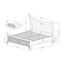 Cross - Elegant Design Bed With LED