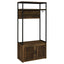 Flora - 2 Door Coat Rack Hall Tree Storage Bench And Multi Functional Storage - Natural