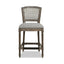 Triomphe - Rattan Wicker High Back Armless Counter Bar Stool
