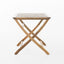 Blissique - Outdoor Foldable Wood Dining Table With Slat Design