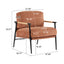 Modern Accent Chair With Cushions, Cozy Seating
