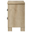 Sansome - 2 Drawer Nightstand Bedside Table - Oak