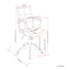 Brewer - Swivel Office Chair - Distressed Blue