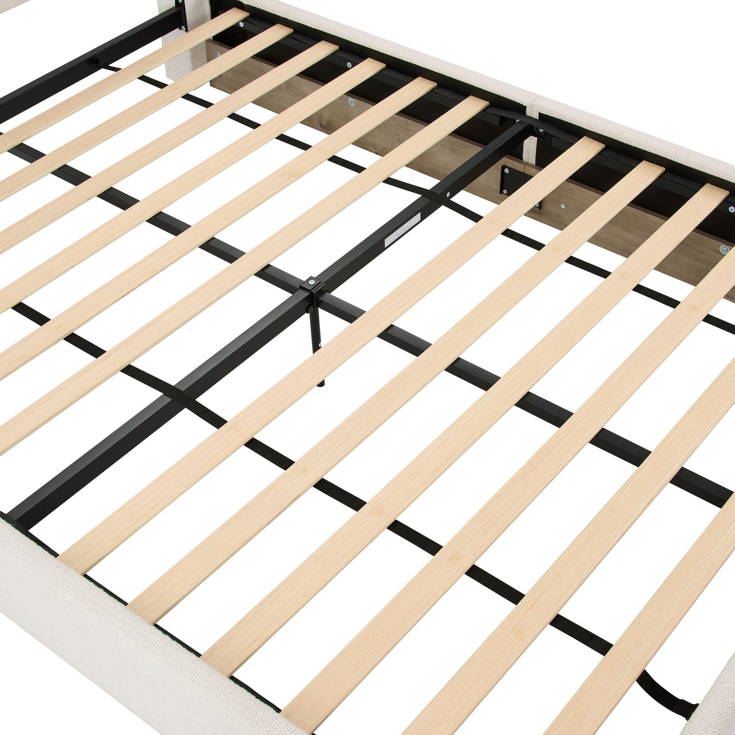 Linton - Upholstered Platform Bed With Curved Headboard