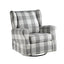 Patli - Glider Chair With Swivel - Gray / White
