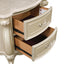 Monique - Nightstand With Marble Top - Champagne