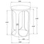 Eaton - Round Side Table - Brown / White