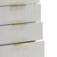 Giovanni - 5 Drawer Chest - White