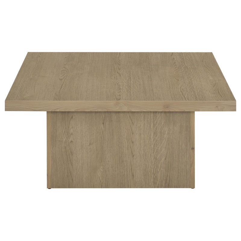 Eldridge - Coffee Table Set With Chunky Square Tops