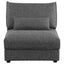 Wakefield - Upholstered Armless Slipper Chair - Black