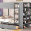 Bunk Bed With 2 Drawers And Multi Layer Cabinet