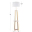 Cosmo - Shelf Contemporary / Glam Floor Lamp