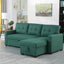 Upholstered Pull Out Sectional Sofa With Chaise