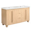 Double Sink Bathroom Vanity With Sinks, Soft Close Doors & 3 Drawers - Wood