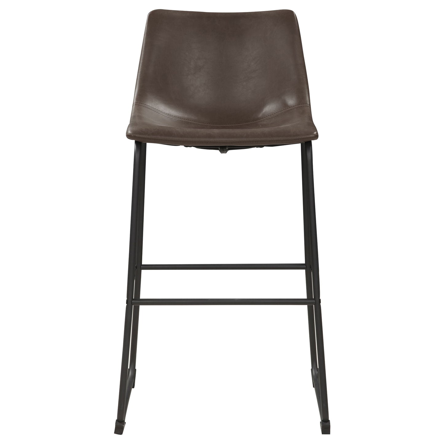 Armless Bar Stool (Set of 2) - Brown