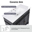 Bathroom Vanity With Sink, 2 Doors 2 Drawers, Freestanding Design