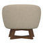 Swivel Accent Chair With Sculptural Base