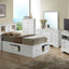 Traditional Style Bookcase Storage Bed