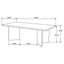 Roman - Rectangular Double V Leg Dining Table - Brown