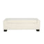 Textured Fabric Ottoman Bench With Hinged Lid