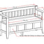 Brooklyn - Handcrafted Entryway Storage Bench