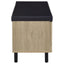 Clackamas - 2 Door Storage Bench With Padded Seat
