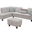 Alger - Left Hand Facing Sofa & Chaise With Ottoman