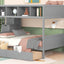 Bunk Bed With Shelfs, Storage Staircase And 2 Drawers