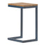 Kacha - Modern Industrial Firwood Nesting Tables (Set of 3) With Iron Frame - Antique Brown / Black