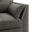 Laurissa - Chair With 3 Pillows - Light Charcoal
