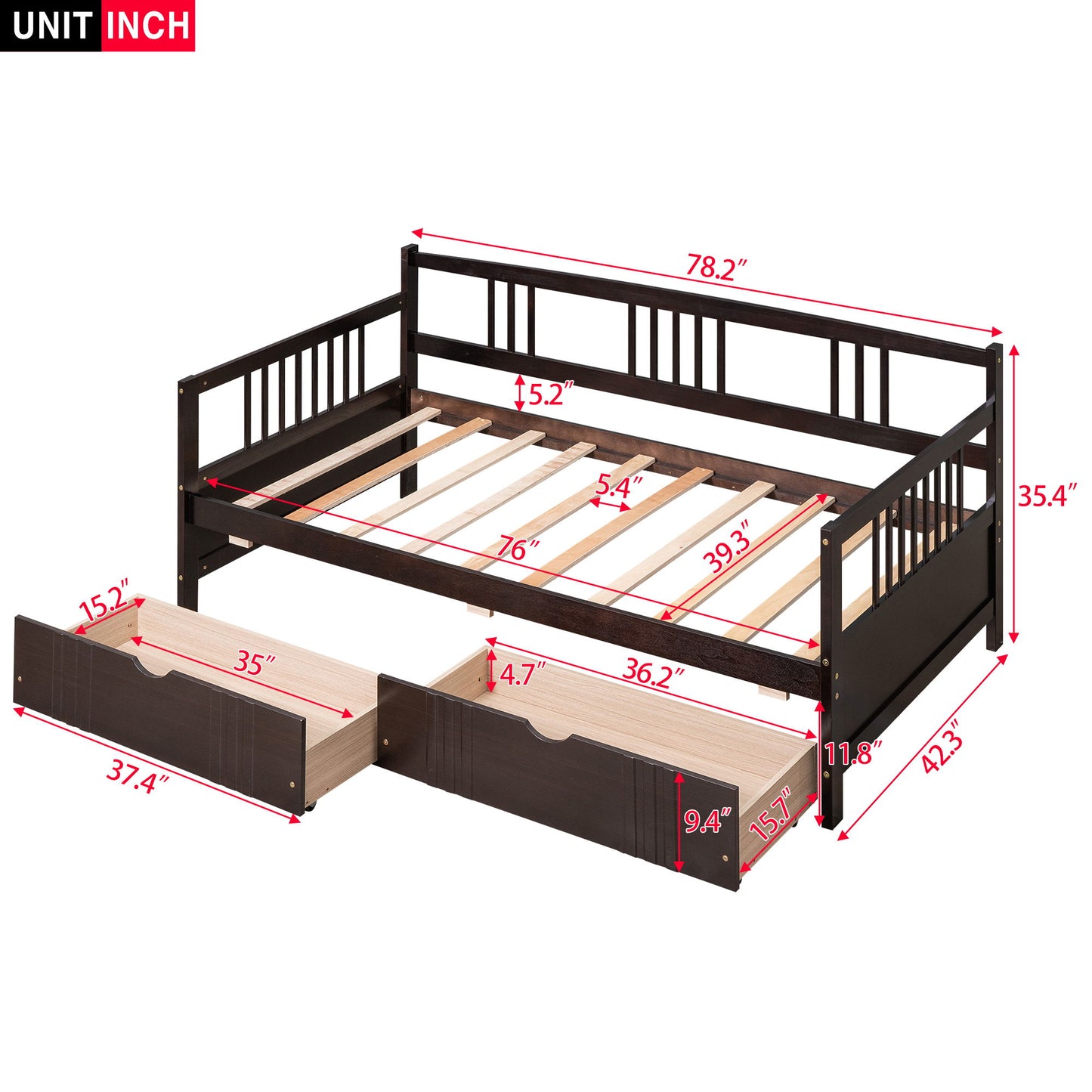 Multifunctional Elegant Modern Daybed