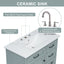 36" Bathroom Vanity With Sink, 2 Tip Out Drawers, Soft Close Hinges