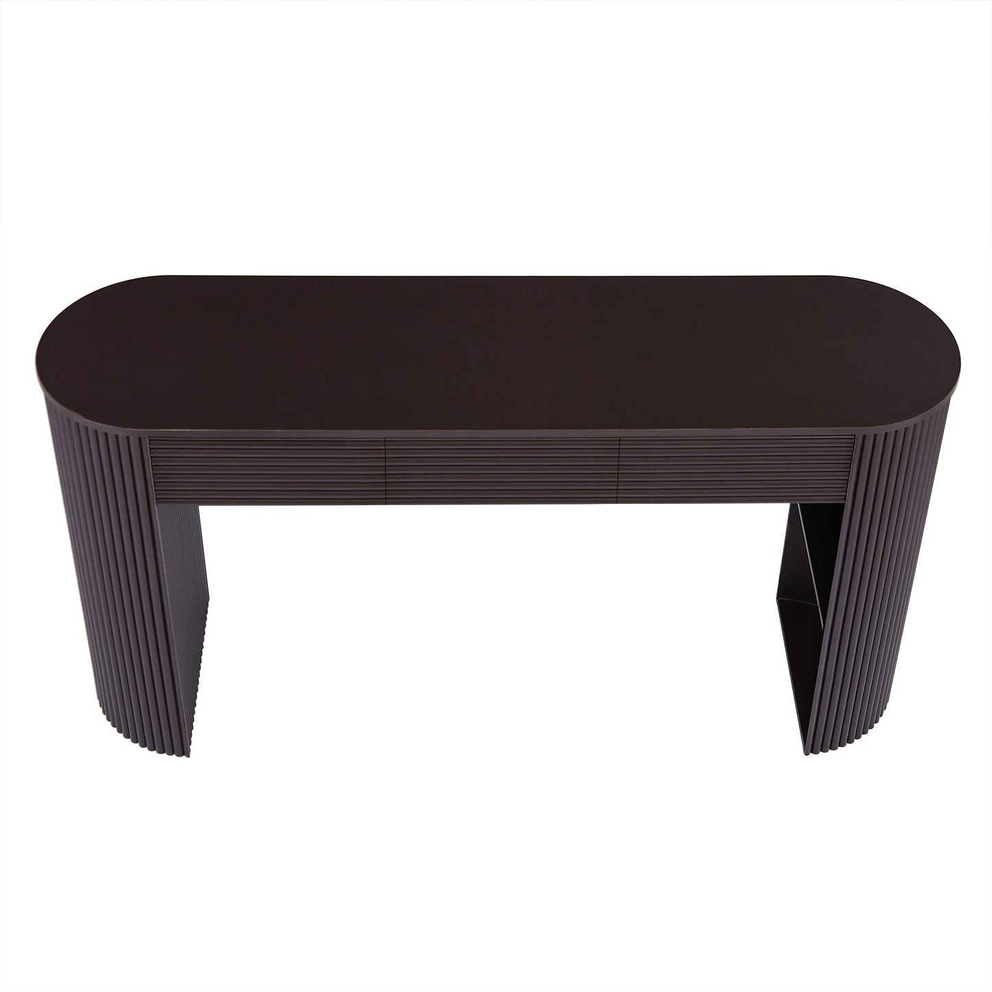 Retro Console Table With Storage, 3 Drawers