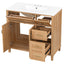 Bathroom Vanity With Sink, Soft Close Doors & Drawers - Wood
