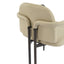 Modern Dining Chair (Set of 2) With Iron Frame - Espresso / Khaki