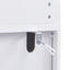 Tall Arched Top Storage Cabinet With 5 Tier Shelves, Soft Close Hinges