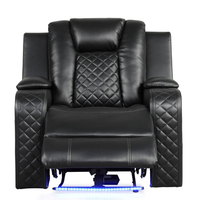 Benz - Power Recliner Set With LED Lighting And USB Charging