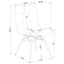 Back Dining Chairs With Button Tufting (Set of 4) - Brown