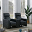 Push Back Recliner - Black