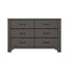 6 Drawer Dresser - Brown
