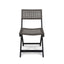 Bistro Foldable Chair With Wicker Backrest