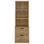 Geary - 3 Shelf Bookcase With USB Charging And Lockable Top Drawer