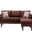 Mia - Sectional Sofa Chaise With USB Charger And Pillows