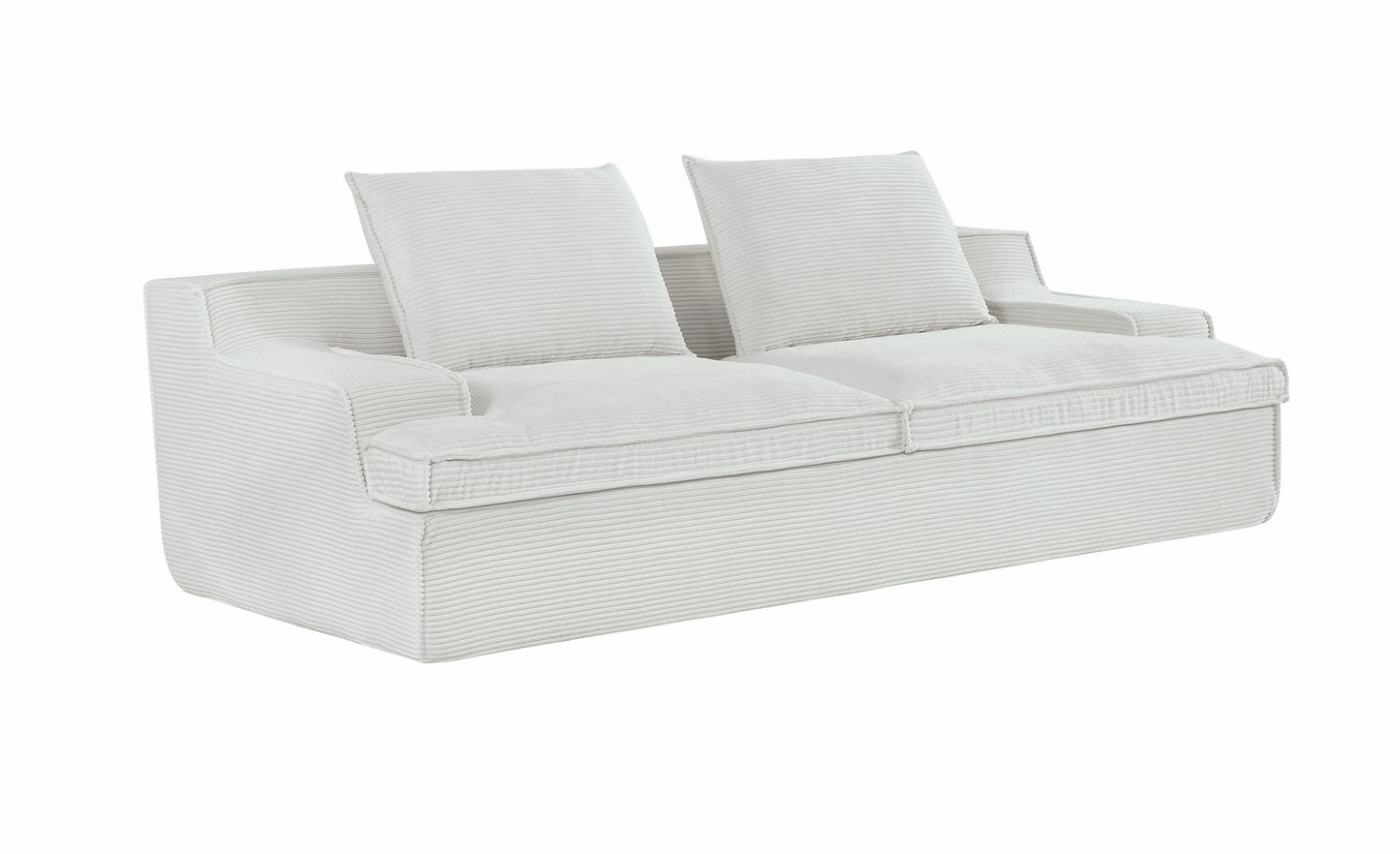 Nimbus - Oversized Full Foam 4 Seater Couch For Living Room Upholstered In Soft, Wide Armrests