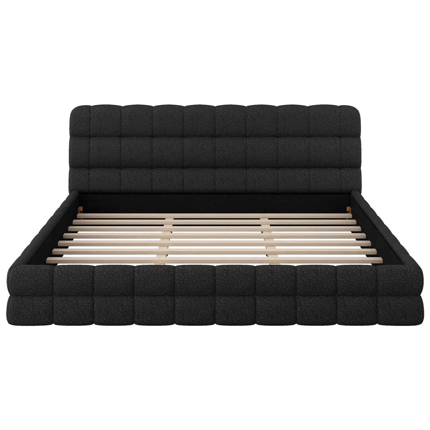 Upholstered Platform Bed With Headboard