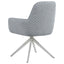 Flare - Arm Side Dining Chair With Tufting - Gray