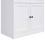 Tall Arched Top Storage Cabinet With 5 Tier Shelves, Soft Close Hinges
