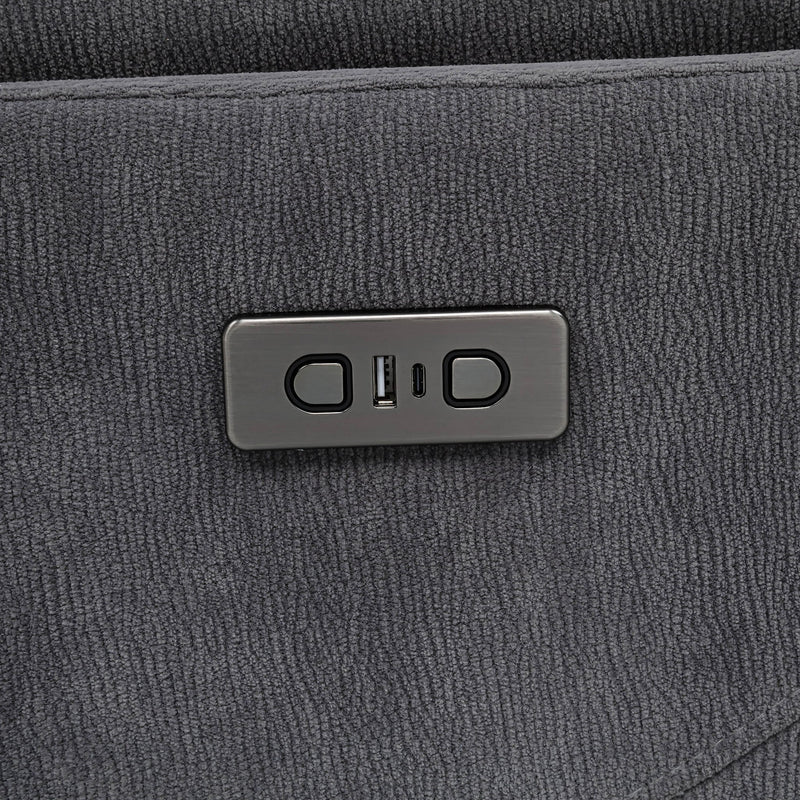Beacon - Power Swivel Recliner With USB Charging And Adjustable Recline