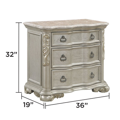 Bella - Nightstand - Champagne