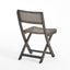 Bistro Foldable Chair With Wicker Backrest